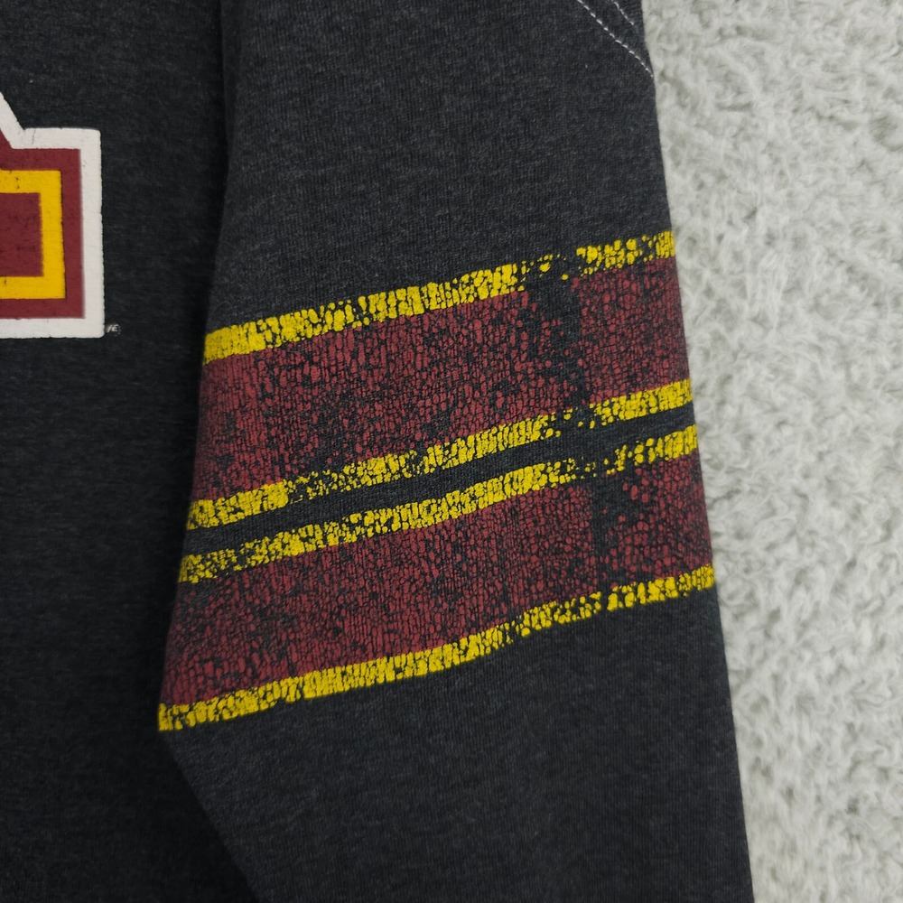 Minnesota Golden Gophers Shirt Mens Medium Gray Raglan Crew Neck Retro ProEdge - Picture 10 of 11
